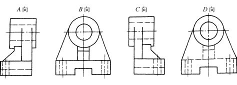 三、 画组合体三视图的方法和步骤 机械工人识图 图片