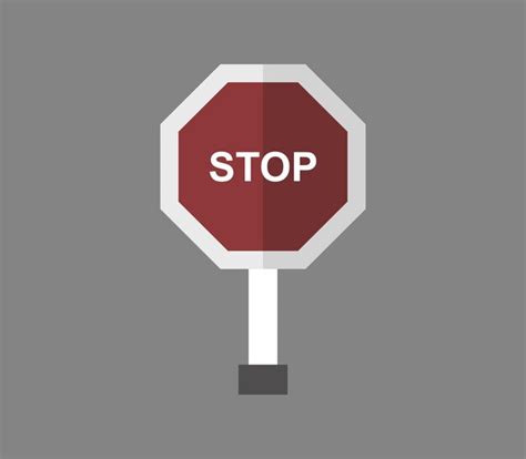 stoppschild premium vektor