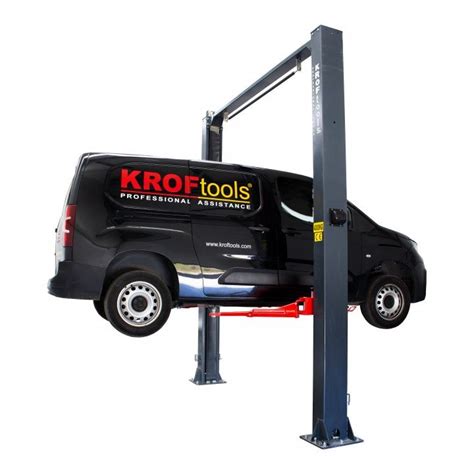 4TON TWO POST BASELESS LIFT 220V 9809MO KROFTOOLS