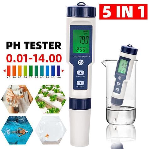 In Digital Monitor Ph Meter Tds Ec Salinity Temperature Water