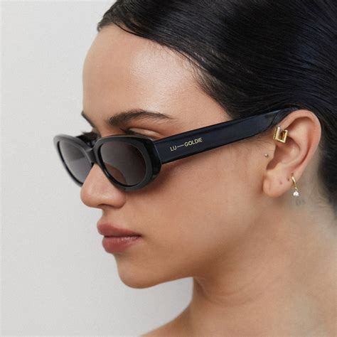 Lu Goldie Evie Sunglasses Black Abicus