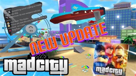 Roblox Mad City New Update Youtube