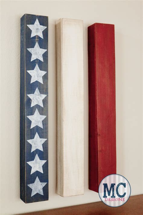 DIY Contemporary American Flag Art - Swanky Design Co.