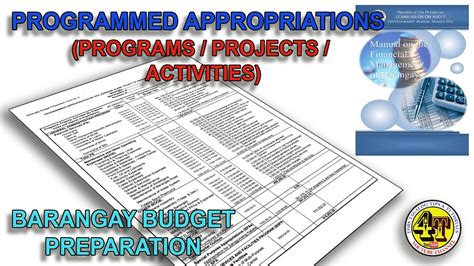 PROGRAMMED APPROPRIATIONS BARANGAY ANNUAL BUDGET YouTube