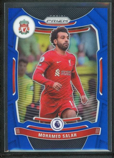 2021 22 MOHAMED SALAH 228 340 PANINI PRIZM PREMIER LEAGUE BLUE EBay