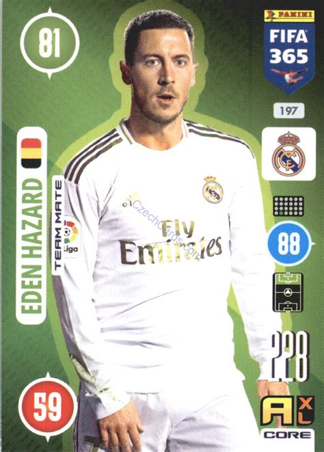 Football Soccer Eden Hazard Fifa Adrenalyn Czechcards