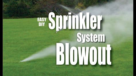 DIY Easy Sprinkler Blowout Winterization YouTube