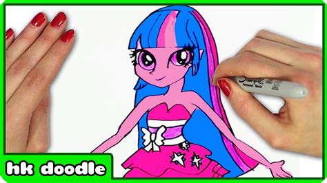 How To Draw My Little Pony Equestria Girls Twilight Sparkle Step By