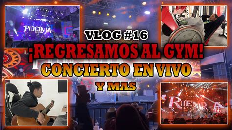 VLOG 16 REGRESAMOS AL GYM CONCIERTO EN VIVO Y MAS YouTube