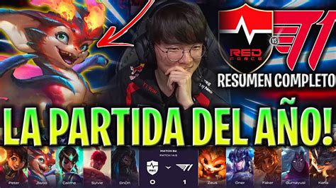 T1 Y Faker En La Partida MÁs Loca Del AÑo En La Lck T1 Vs Ns Resumen