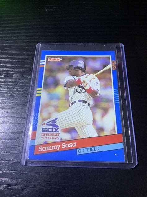 Donruss Sammy Sosa Error Card Version A Wrong Birthdate