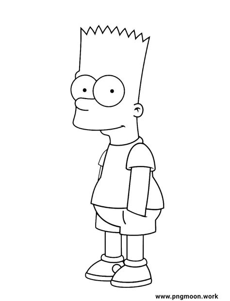 Bart Simpson Coloring Page