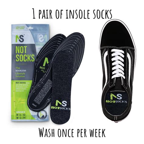 Notsocks™ Sockless Socks Adult Insole Covers 3 Pack