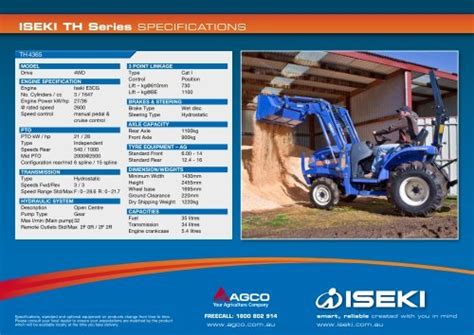 IsekI TH Series Specifications