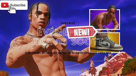 événement de travis scott sur fortnite battle royale YouTube