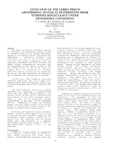 PDF EVOLUTION OF THE CERRO PRIETO GEOTHERMAL Isotherm