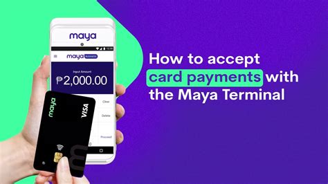 Maya Terminal How To Accept Card Payments YouTube