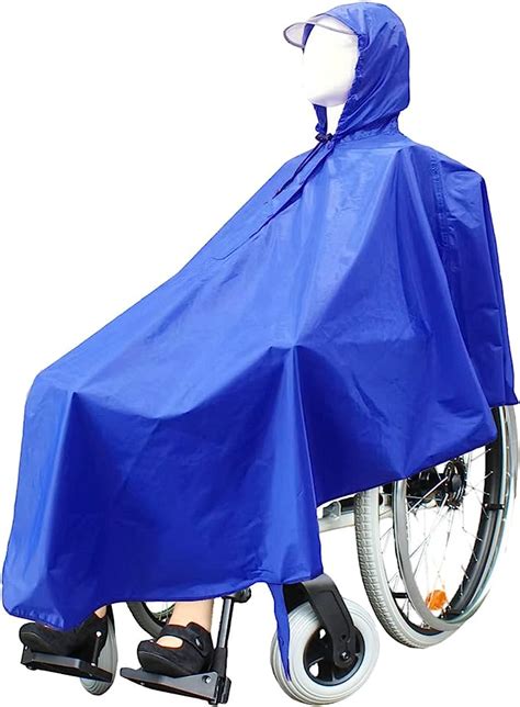 Wasserdichter Rollstuhl Poncho Rollstuhl Regenschutz Mit Kapuze