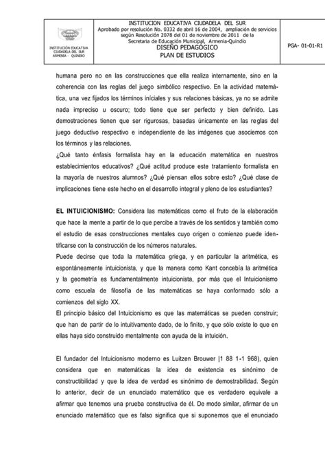 Plan De Rea Matem Ticas Iecs Pdf