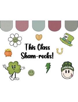 This Class Sham Rocks St Patrick S Day Bulletin Board Kit TPT