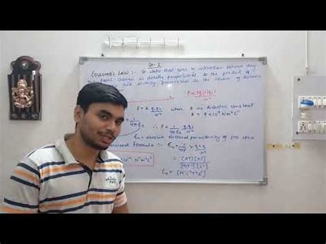 Class 12th Physics Ch ElectroStatics Coulomb S Law And It S Vector