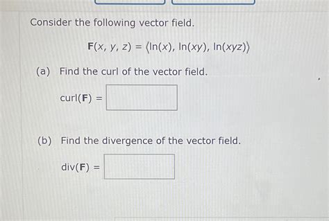 Solved Consider The Following Vector Chegg