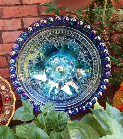 Glass Garden Flowers Glass Plate Flowers Flower Plates Garden Decor