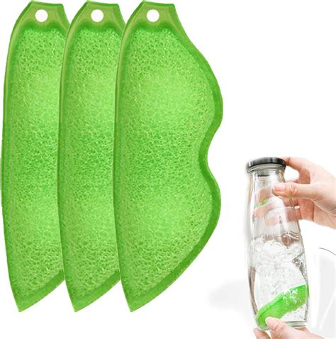 Bottle Cleaning Sponge Beans Shaped Bottle Cleaning Sponge Set Of 3