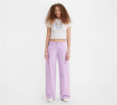 Baggy Cargo Pants Purple Levis® Ca