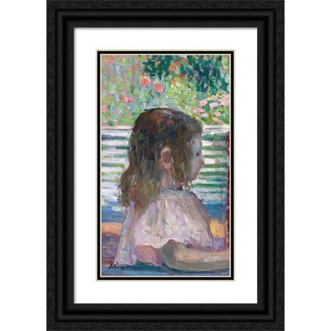 Henri Lebasque X Black Ornate Wood Framed Double Matted Museum Art