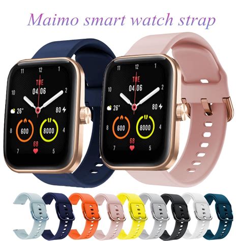 Maimo Watch Flow Silicone Strap Smart Watch Replacement Wristband For