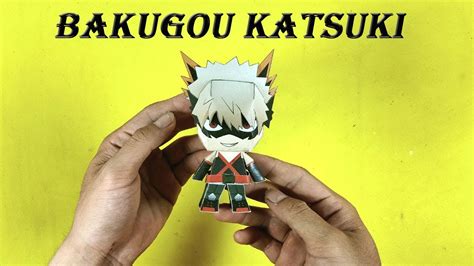 Bakugou Papercraft Boku No Hero Bakugou Papercraft Anime Crafts Anime