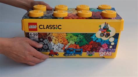 🟨 Lego Brick Box Classic Medium 10696 Unboxing And Review Build Youtube