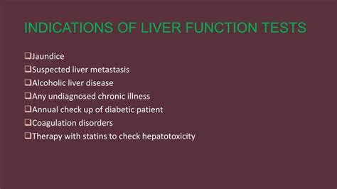 Liver Function Tests Pptx Ppt