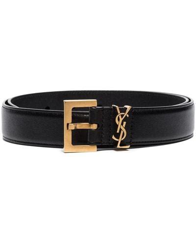 Black Saint Laurent Belts For Women Lyst