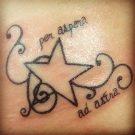 Per Aspera Ad Astra Latin For Through Hardships To The Stars A