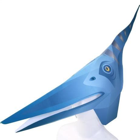 Jual Diy Papercraft Kostum Topeng Pteranodon Full Face Jakarta Timur