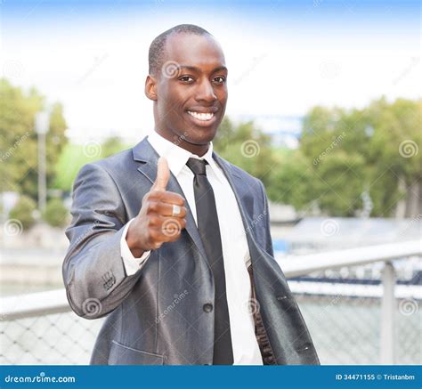 Businessman With Successful Gesture Stock Image Image Of Successful