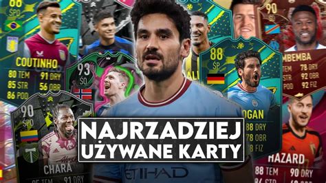 SKŁAD NAJRZADZIEJ UŻYWANYCH KART W FIFIE 23 YouTube