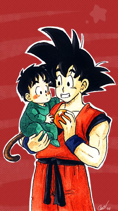 Goku and baby Gohan by camlost on DeviantArt