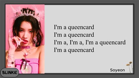 G I Dle Queencard Easy Lyrics Romanized Youtube