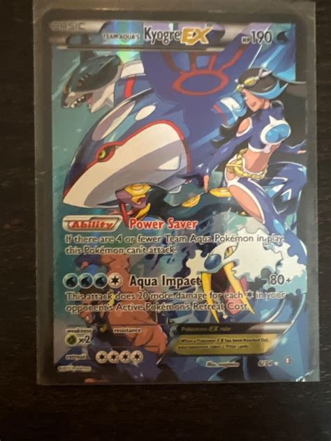 Team Aqua S Kyogre EX 6 34 Holo Rare EX Pokemon Double Crisis EBay