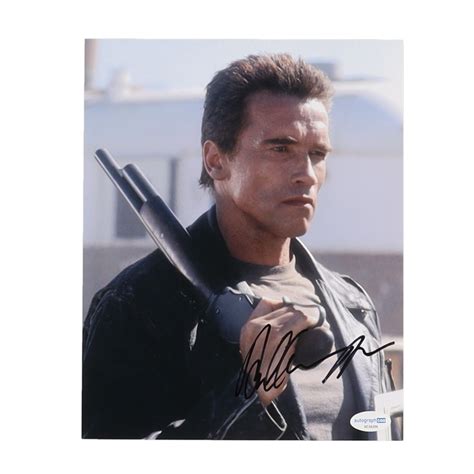 Arnold Schwarzenegger Signed Terminator 8x10 Photo ACOA Pristine