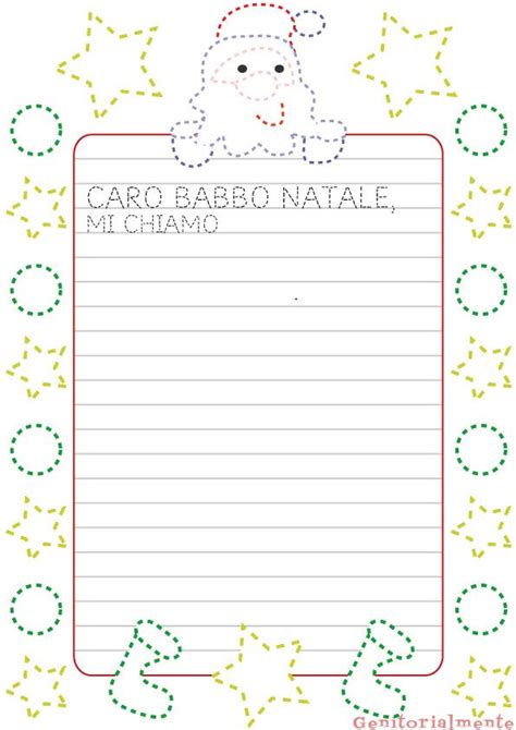 Lettera Babbo Natale Da Colorare Dsullana