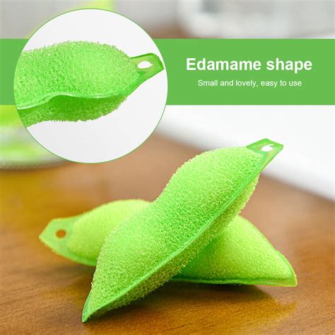 Pcs Green Beans Shaped All Around Soft Bottle Cleaning Sponge Internal