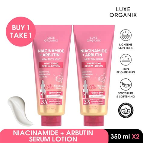 Luxe Organix Niacinamide Arbutin Whitening Serum Lotion Buy 1 Take 1