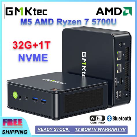 Gmktec M Mini Pc Amd Ryzen U Windows Pro Ddr G T Nvme Ssd