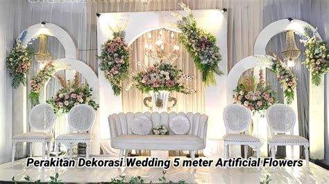 Perakitan Dekorasi Wedding Meter Meja Kursi Akad Set Pergula