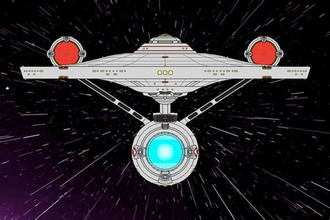 Star Trek Infinity Uss Enterprise At Warp By Optimusv42 On Deviantart