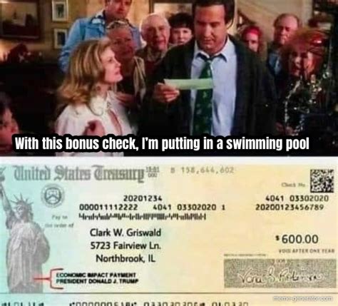 With this bonus check, I’m putting in a swimming pool - Meme Generator